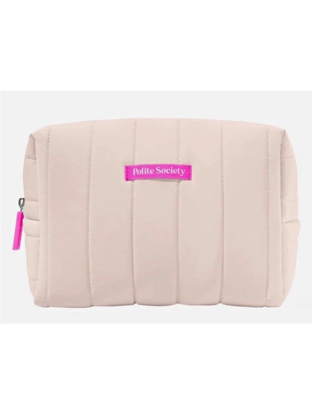 Polite Society 4pc Set: Makeup Bag, Lip Balm, XL Plumper, Powder